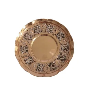 بشقاب مسی مدل سیاه قلم کد ZH367