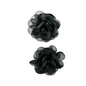 کش مو زنانه طرح گل مدل SM/A31 مجموعه دو عددی