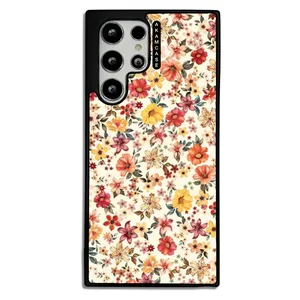 AKAM AMCWSGS22U-FLOWERS12 Cover For Samsung Galaxy S21 Ultra