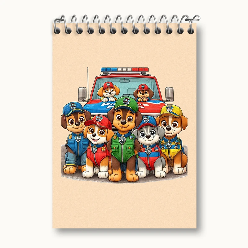 دفتر یادداشت 50 برگ خندالو طرح سگ های نگهبان (Paw Patrol) کد N2181