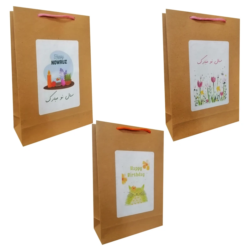 پاکت هدیه مدل نوروز و سال نو مجموعه 3 عددی