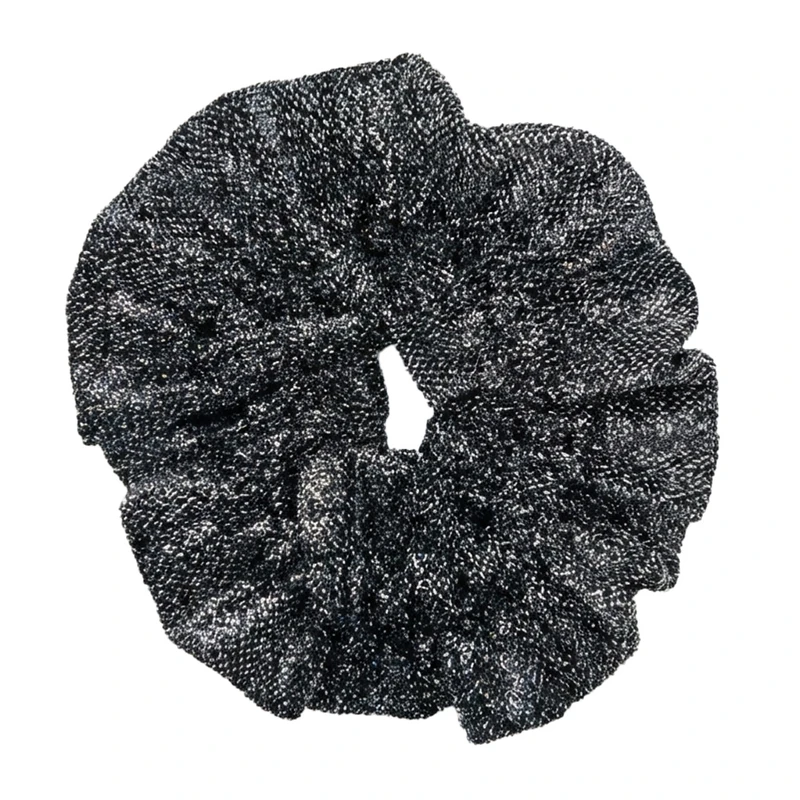 کش مو زنانه مدل اسکرانچی دو دوخت طرح لمه