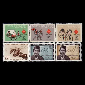 تمبر یادگاری مدل خارجی مجموعه 6 عددی 