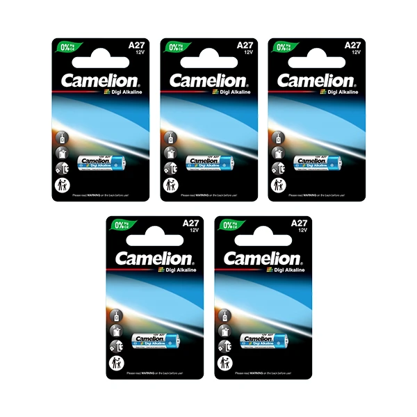 باتری کملیون مدل ریموتی دیجی آلکالاین کد A27 بسته 5 عددی