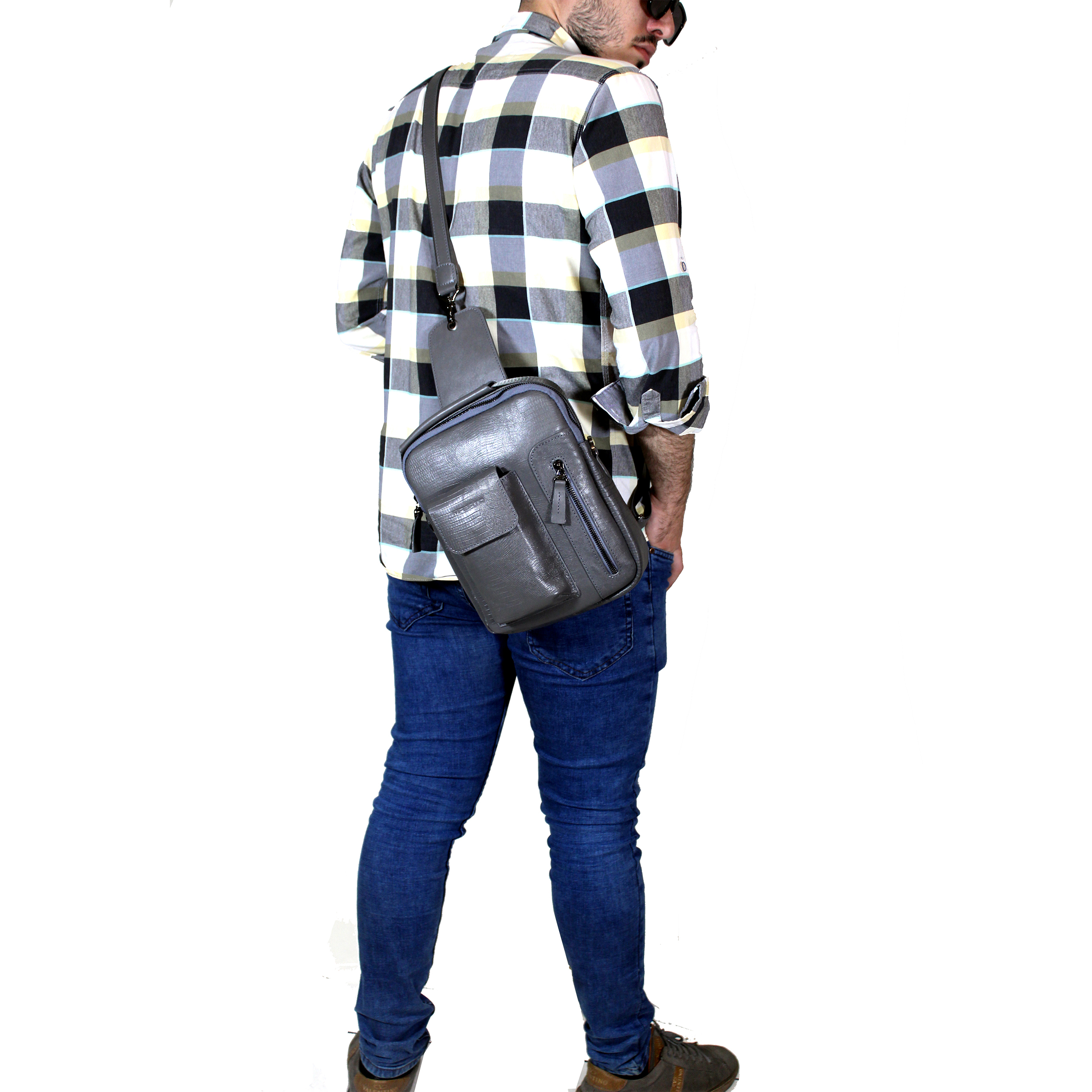 کیف کراس بادی مردانه چرم ماباتو مدل آراد کد M-DO 01