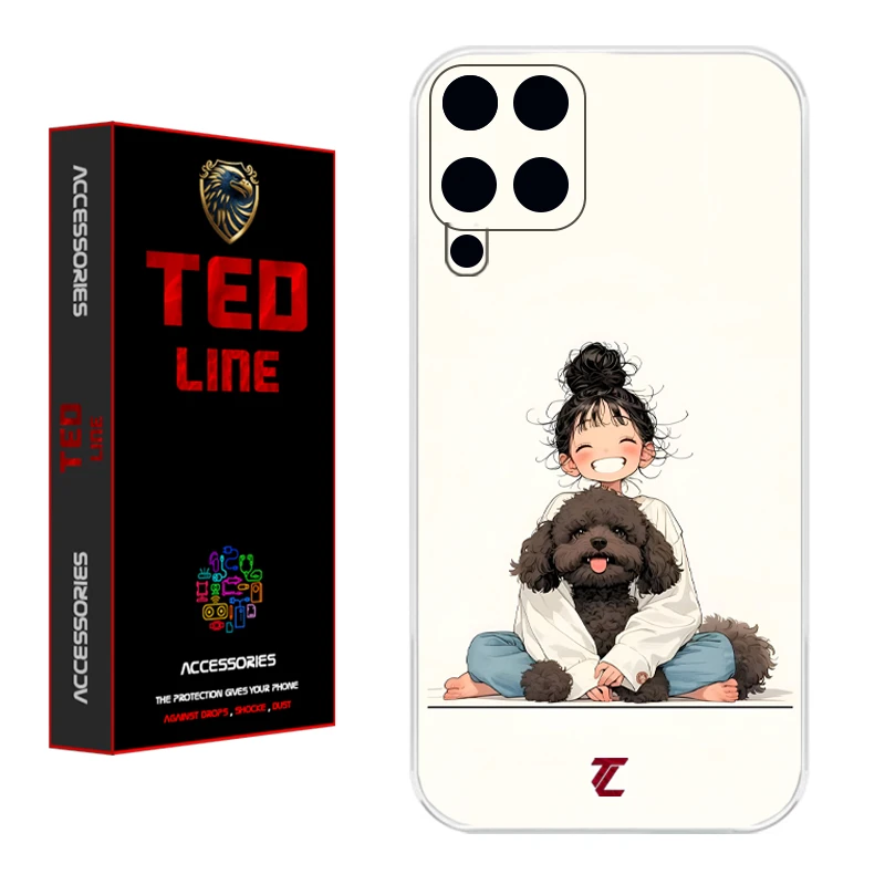 کاور تدلاین طرح سگ کد 1199 مناسب برای گوشی موبایل سامسونگ Galaxy A22 4G
