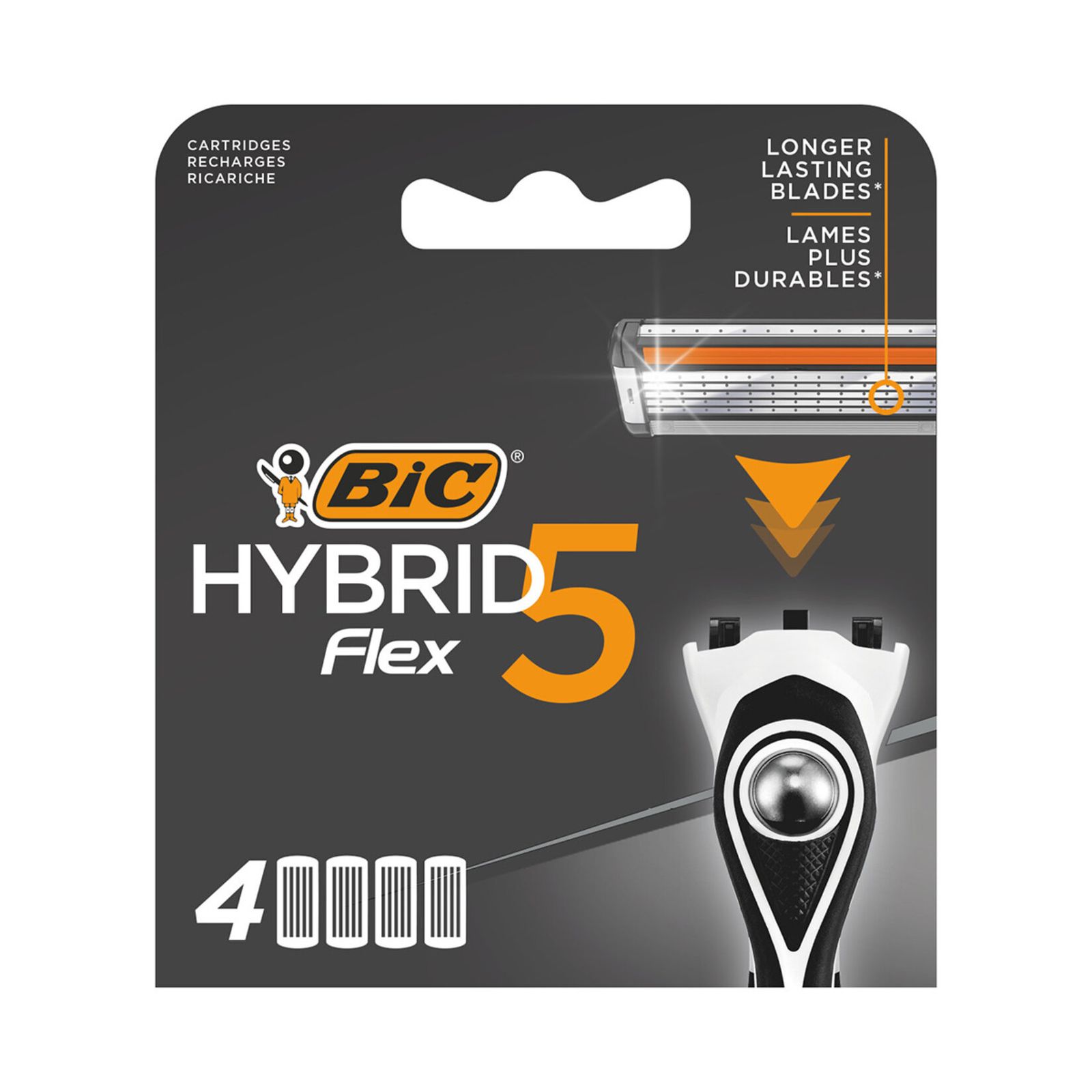 تیغ یدک بیک مدل HYBRID 5 FLEX مجموعه 4 عددی  -  - 4