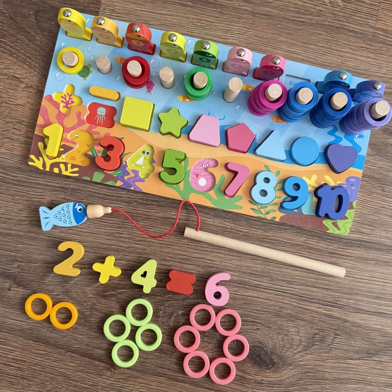 بازی فکری مدل تخته لگاریتمی ۶ در یک