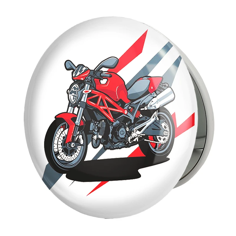 آینه جیبی خندالو طرح موتور سیکلت مدل تاشو کد 10347 