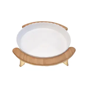 پیتزا خوری مدل پایه چوبی کد 24
