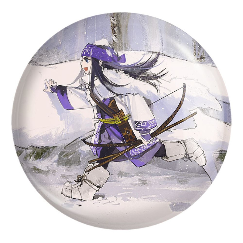 پیکسل خندالو طرح اسیرپا انیمه کامویی طلایی Golden Kamuy کد 23736 مدل بزرگ