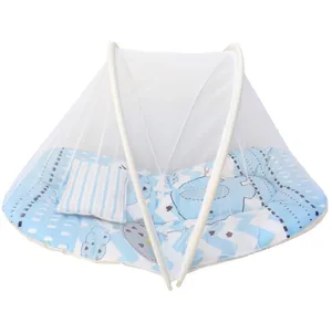 پشه بند کودک طرح فیل و ابر مدل 01 به همراه بالش