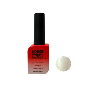 لاک ژل صدفی ناخن کاواژل مدل NEW شماره 4 رنگ سفید صدفی