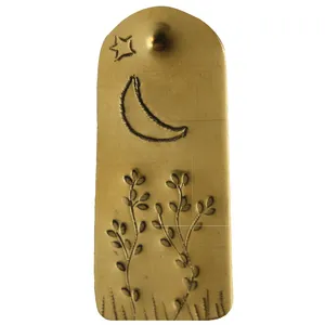 آویز گردنبند زنانه طرح گل و ماه کد 12