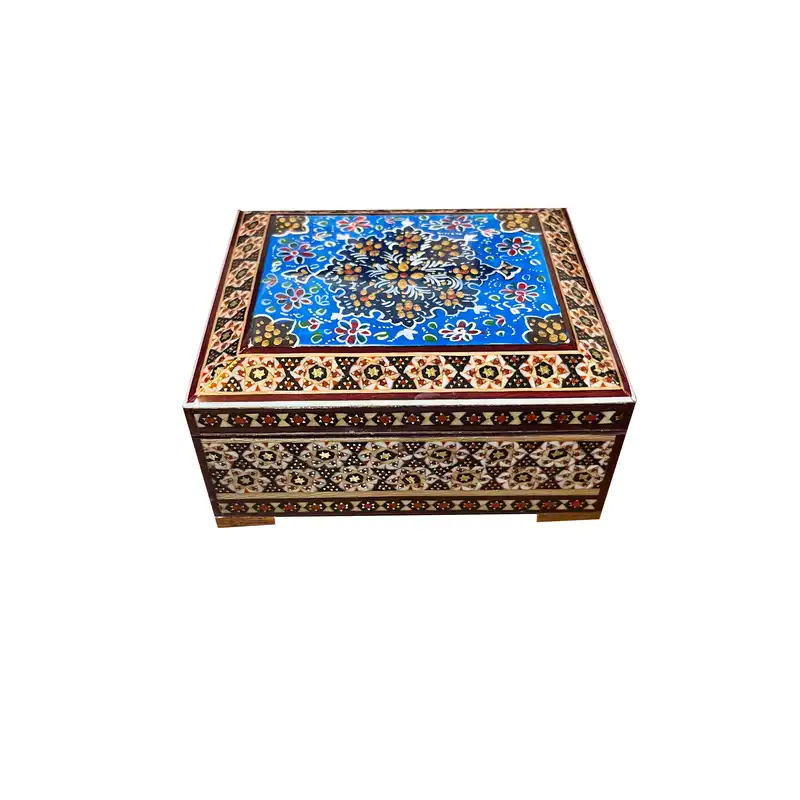 جعبه جواهرات خاتم کاری کد 1123