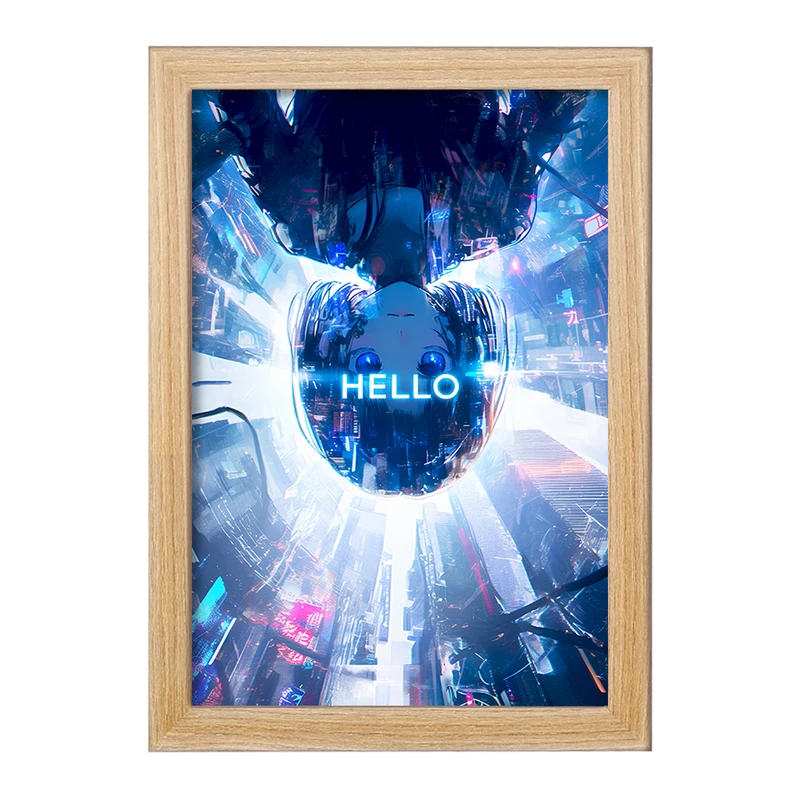 تابلو خندالو مدل دختر انیمه ای کد F9233