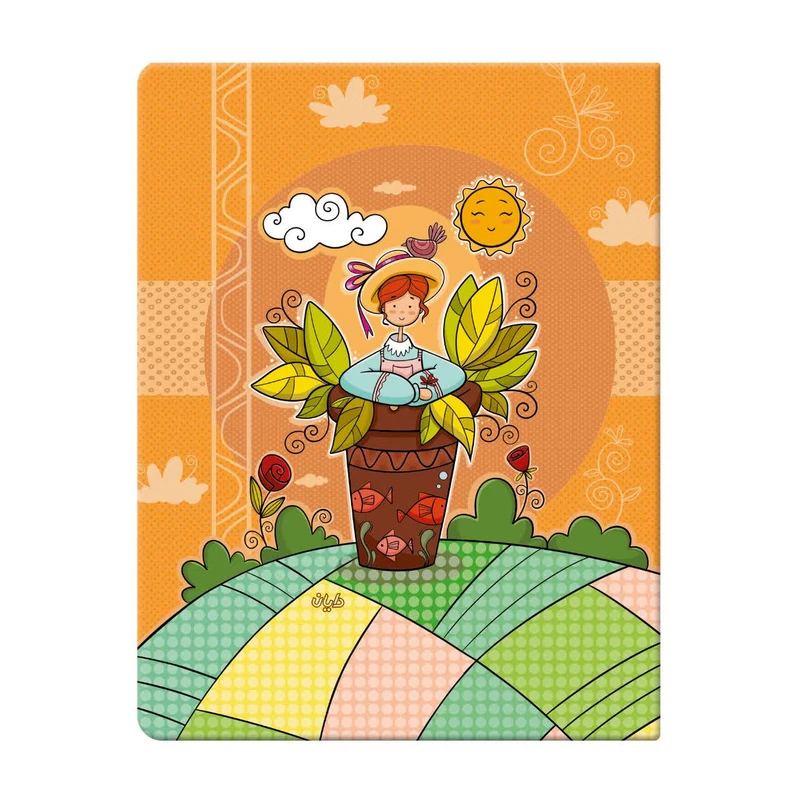 دفتر کلاسوری 80 برگ دایان مدل حاشیه دار کد 2-423