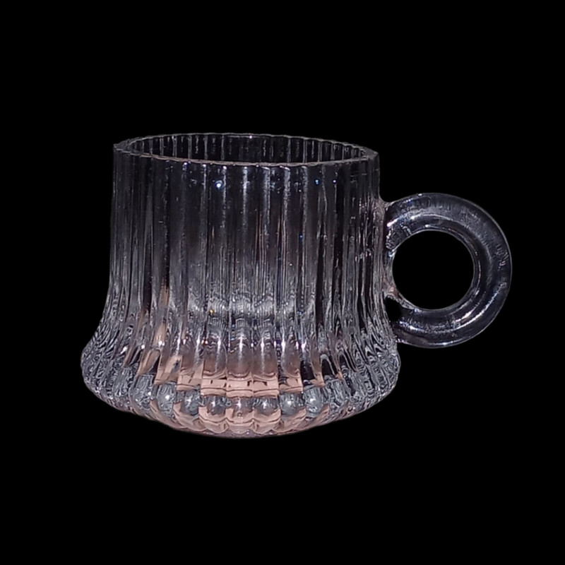 فنجان بلور کاوه مدل سانتورینی بسته 6 عددی