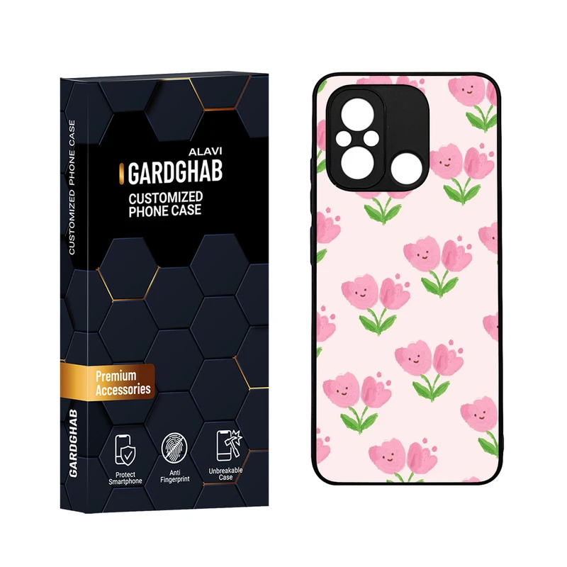 کاور گارد قاب مدل دورژله ای دخترانه مناسب برای گوشی موبایل شیائومی Poco C55 / Redmi 12c