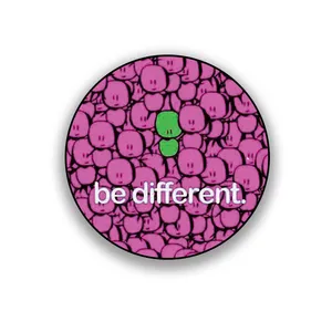 زیر لیوانی طرح انگیزشی be different