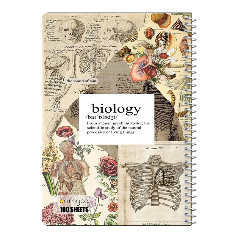 دفتر مشق 100 برگ سیمی کارنیکا طرح زیست شناسی Biology کد 45796