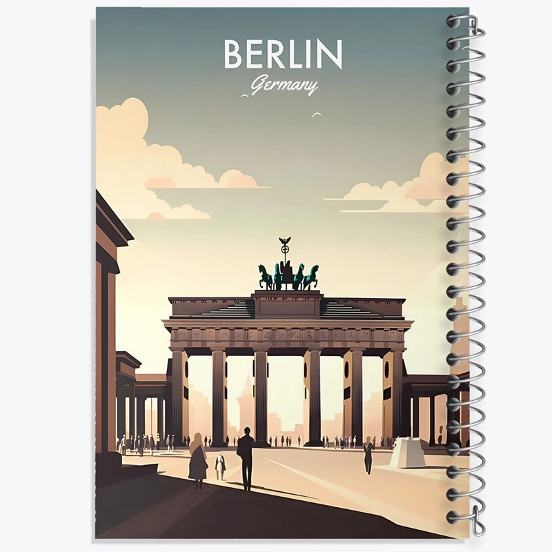 دفتر لیست خرید 50 برگ خندالو طرح برلین (Berlin) کد F6322