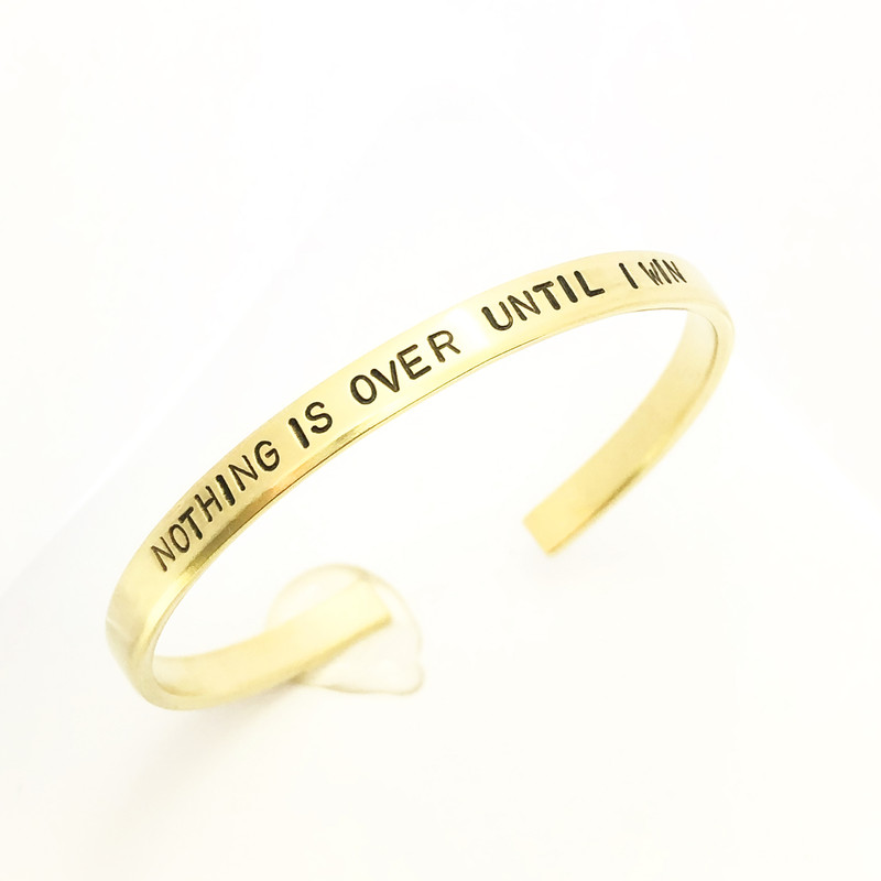 دستبند گالری عزیزی مدل نوشته انگیزشی