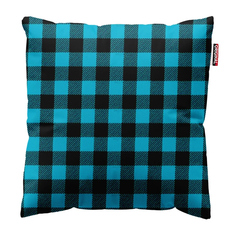 کوسن پاد آفرین طرح سنتی کلاسیک چهارخونه کد 1205 سایز 30*30 سانتی متر