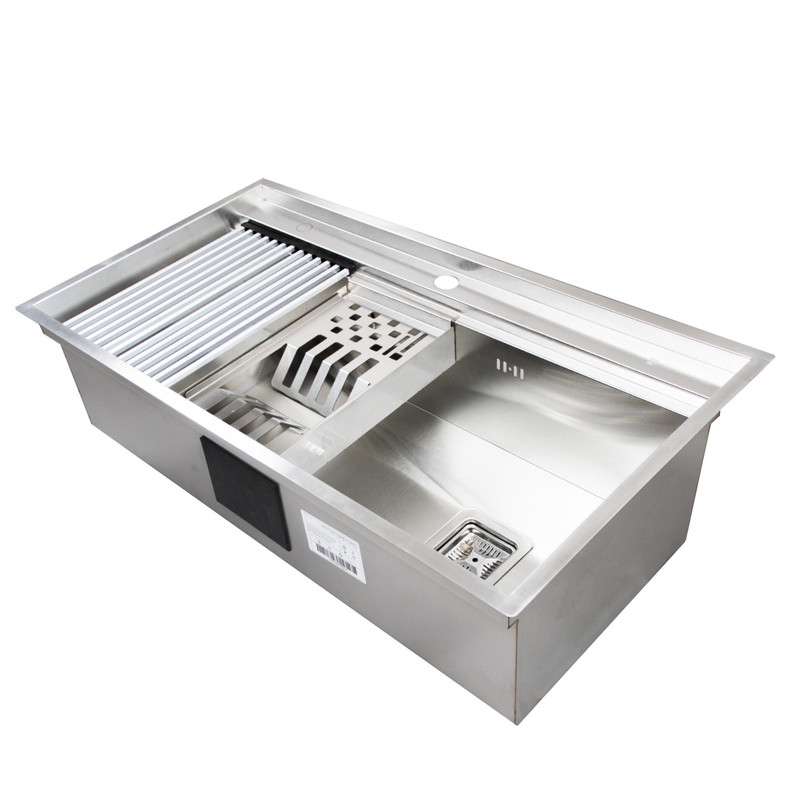 سینک ظرفشویی استیل توکار یک لگنه کمتال مدل A-90