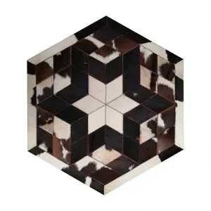 کلاژ فرش پوست و چرم کمالی مدل AD-00458