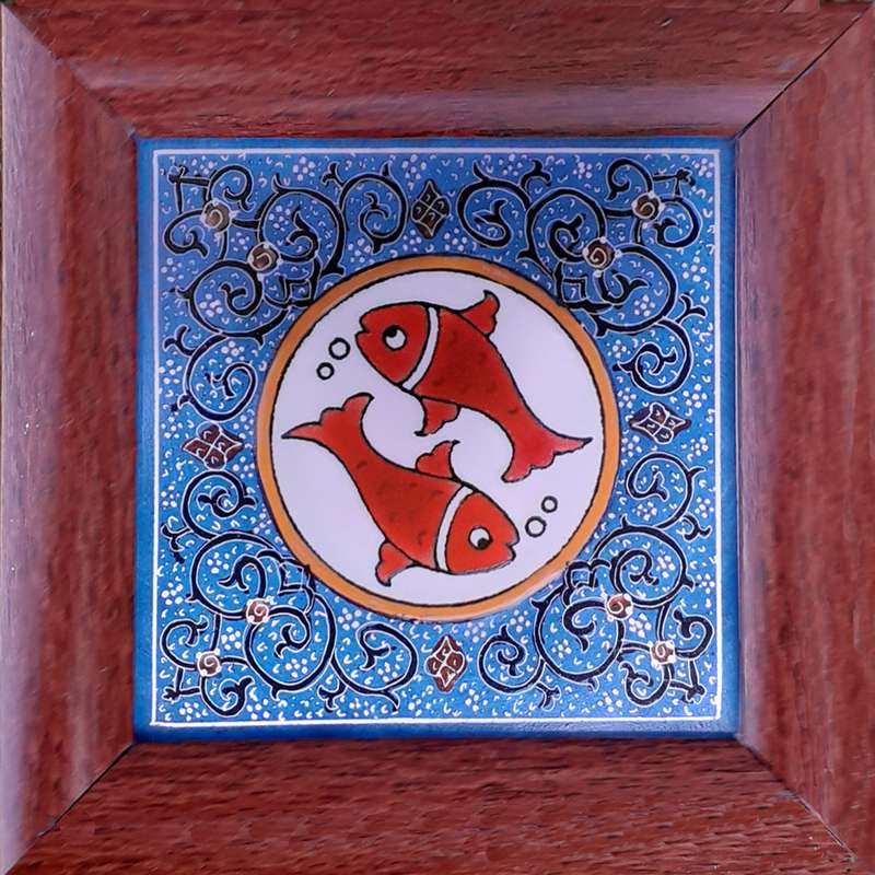 تابلو ویترای طرح ماهی کد 754