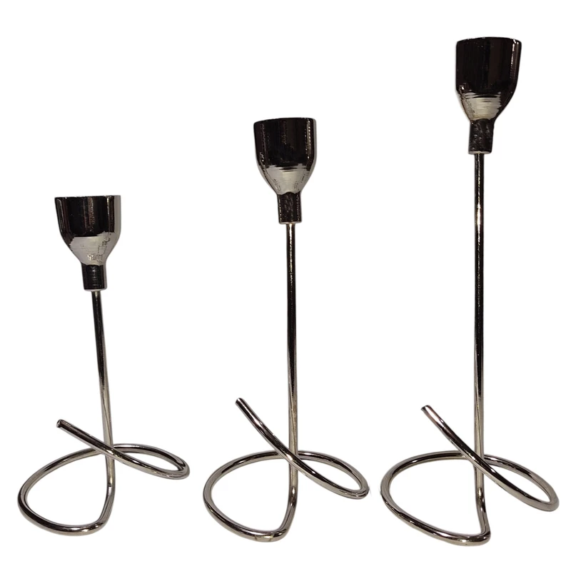 جاشمعی مدل Sachi کد 078 مناسب برای شمع استوانه ای مجموعه 3 عددی