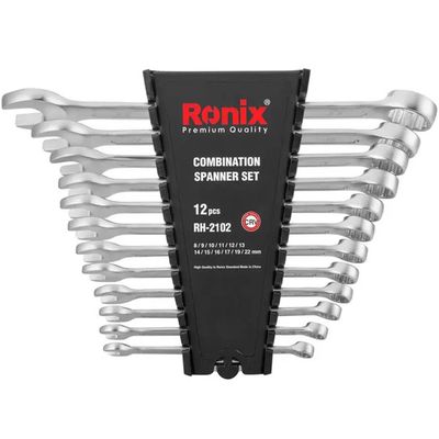 نقد و بررسی آچار یکسر تخت و یکسر رینگی رونیکس مدل CRV2102.SPANNER مجموعه 12 عددی توسط خریداران