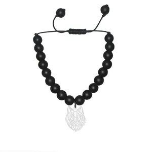 دستبند هایکا مدل گرگ کد da.h 188