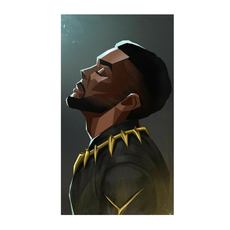 استیکر لپ تاپ و موبایل مدل سریال طرح پلنگ سیاه اونجرز مارول Black Panther Avengers Marvel کد 4731