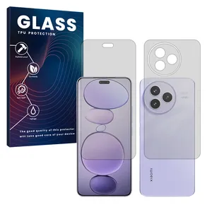 Glass Hydrogel model Transparent Screen Protector for Xiaomi Civi 5 Pro mobile phone along with the back protector