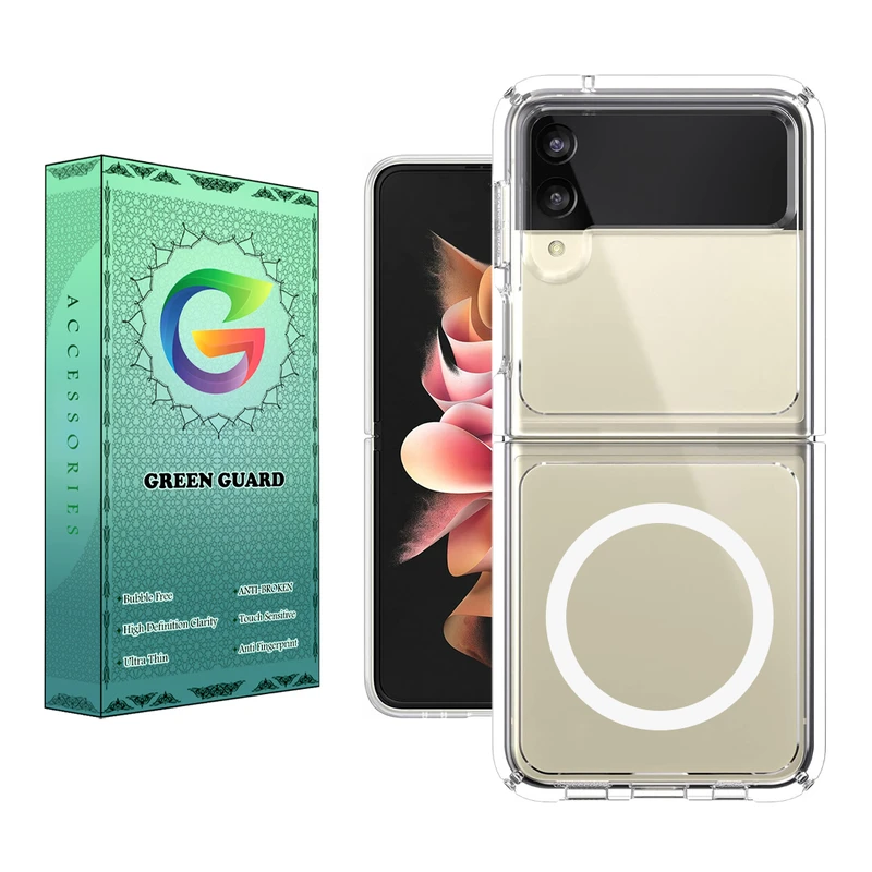 کاور گرین گارد مدل CR_Magsafe کد Clear 47 مناسب برای گوشی موبایل سامسونگ Galaxy Z Filip 3