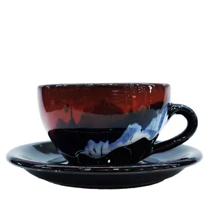 ست فنجان و نعلبکی 12 پارچه مدل اشکی کد2160