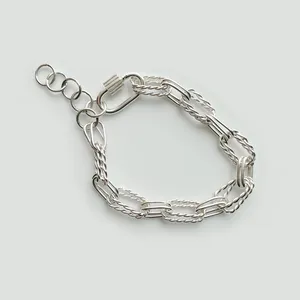 دستبند نقره زنانه مدل 01
