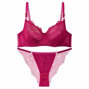 ست شورت و سوتین زنانه مدل گیپور مژه ای کد 20105