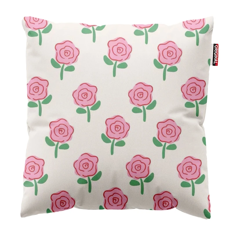 کوسن پاد آفرین طرح گل کد 2521 سایز 30*30 سانتی متر