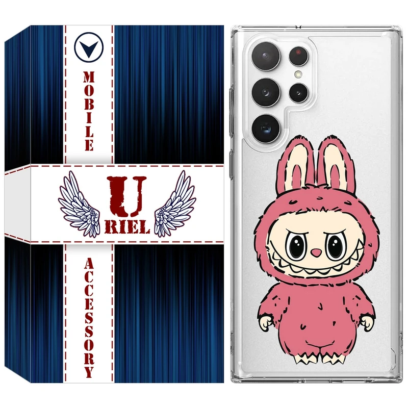 کاور یوریل مدل Clear کد 149 طرح لبوبو Labubu مناسب برای گوشی موبایل سامسونگ Galaxy S22 Ultra