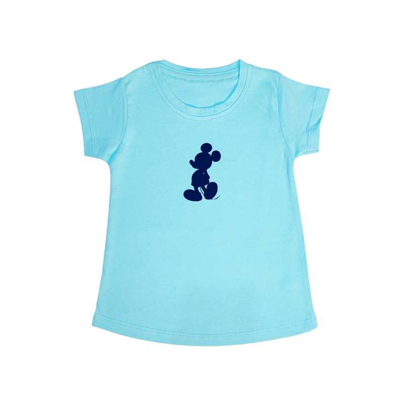 تی شرت آستین کوتاه دخترانه مدل میکی موس کد SR