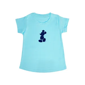 تی شرت آستین کوتاه دخترانه مدل میکی موس کد B.SR