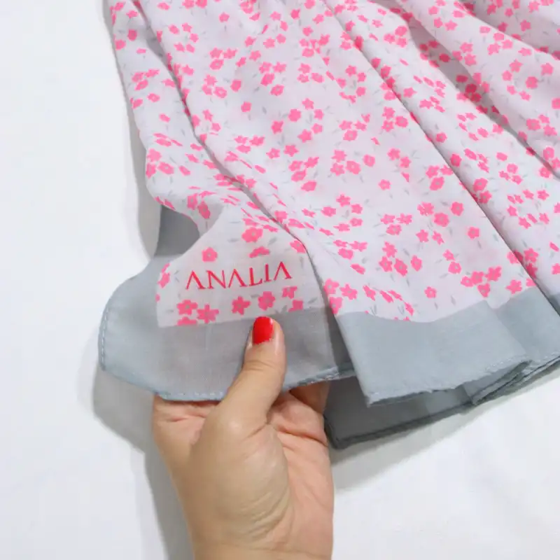 شال زنانه مدل خنک تابستانه طرح گل کد 7062