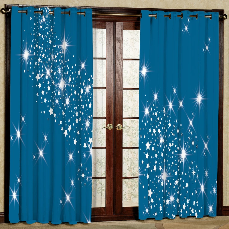 پرده مدل ستاره هازان پانچی کد 1219 سایز 140x200 سانتی متر