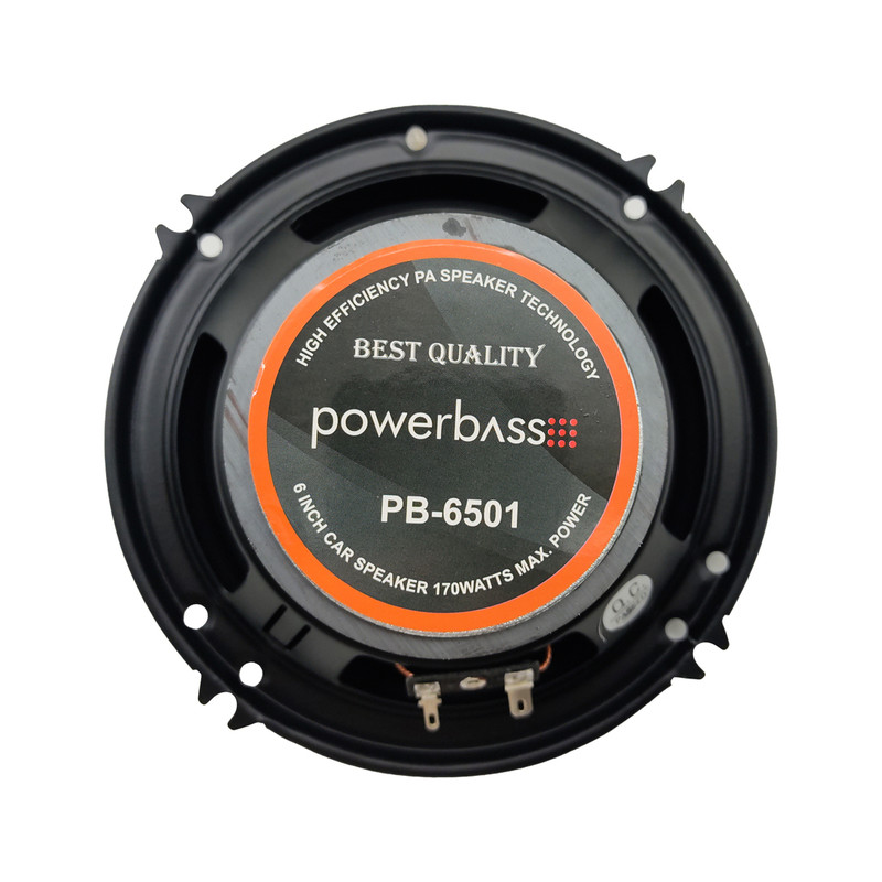 اسپیکر پشت و جلو خودرو پاوربیس مدل PB-6501 سایز 6 اینچ بسته دو عددی