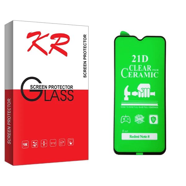 محافظ صفحه نمایش سرامیکی کی آر مدل +HD مناسب برای گوشی موبایل شیائومی Note 8