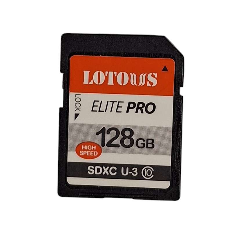 کارت حافظه SDXC لوتوس مدل Elite PRO کلاس 10 استاندارد UHS-I U3 سرعت 200MBs ظرفیت 128 گیگابایت کارت حافظه SDXC لوتوس مدل Elite PRO کلاس 10 استاندارد UHS-I U3 سرعت 200MBs ظرفیت 128 گیگابایت