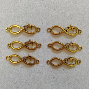 پلاک دستبند طرح بی نهایت کد HN1539 بسته 6 عددی